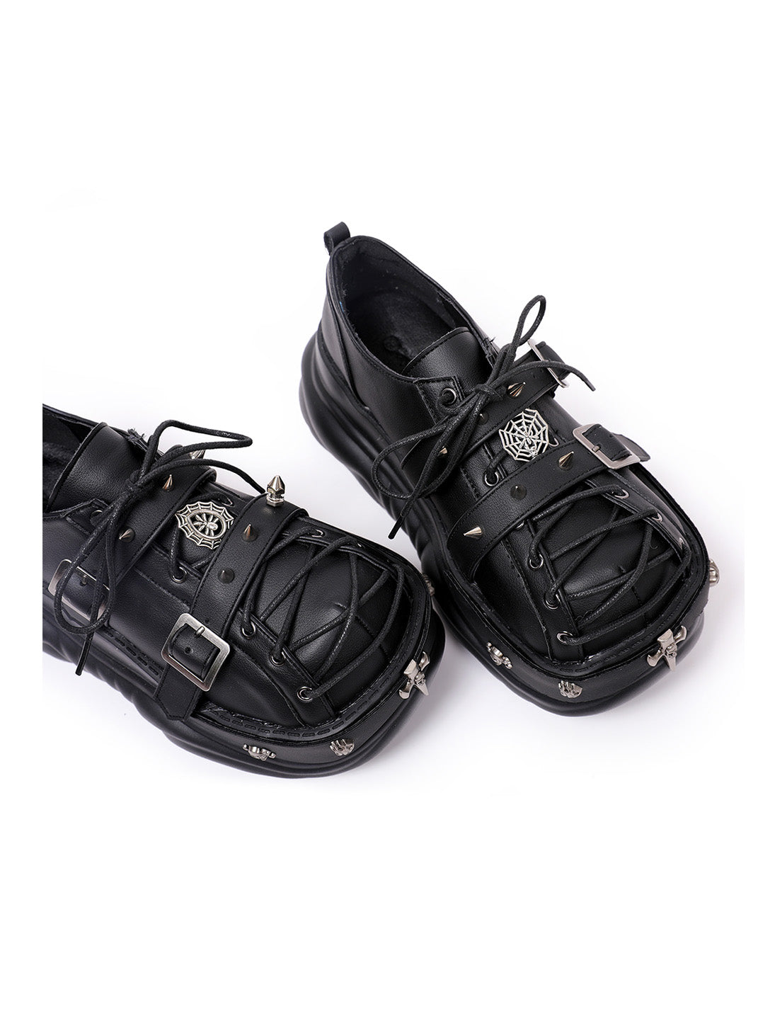 Buckle-Cage Chunky Platform Sneakers - Skipkicks