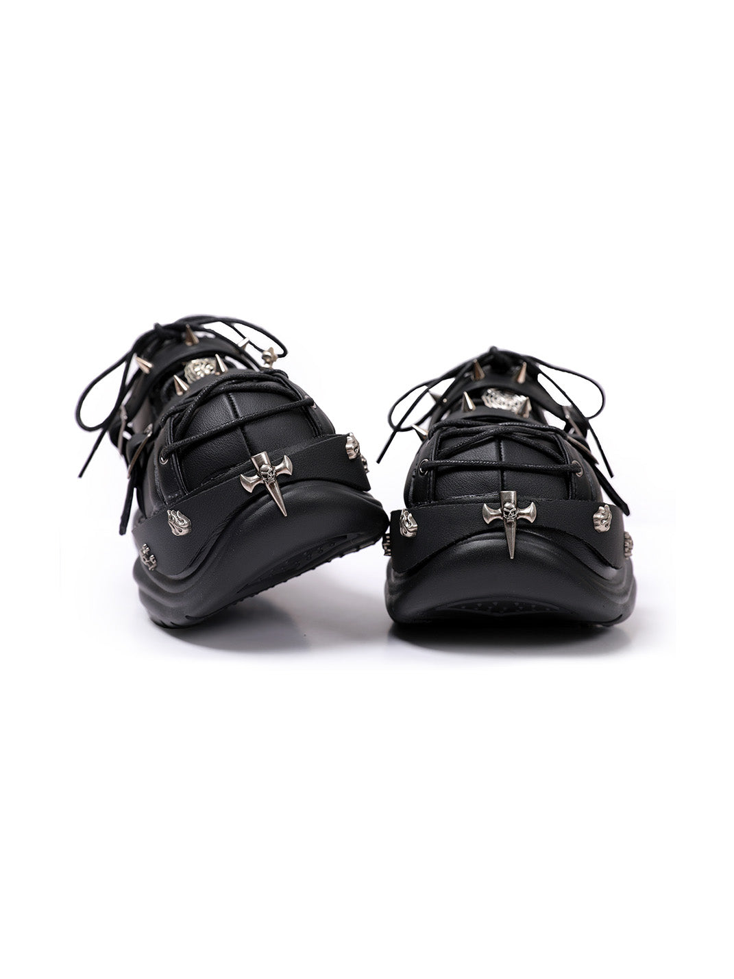 Buckle-Cage Chunky Platform Sneakers - Skipkicks