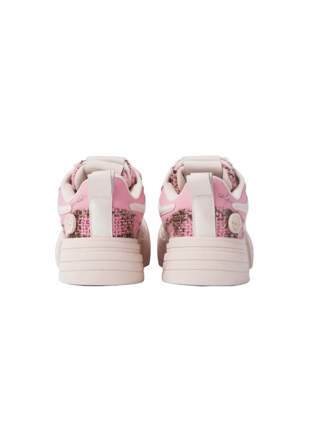 Pink Glitter Smile Platform Sneakers - Skipkicks