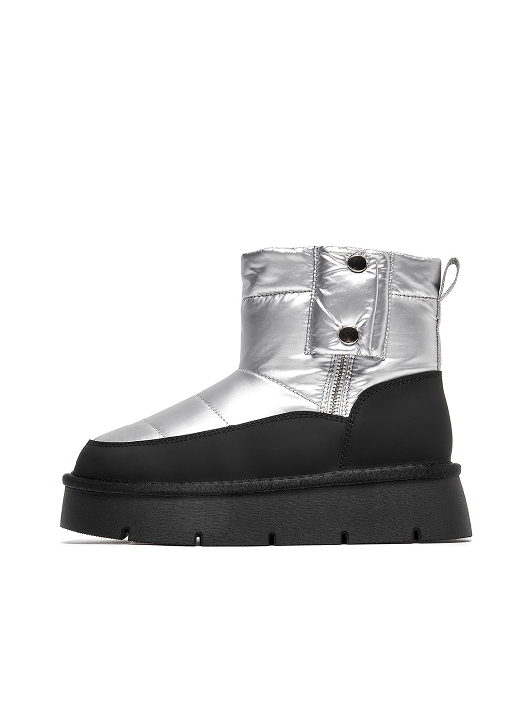 Pink Quilted Platform Snow Boots - Skipkicks