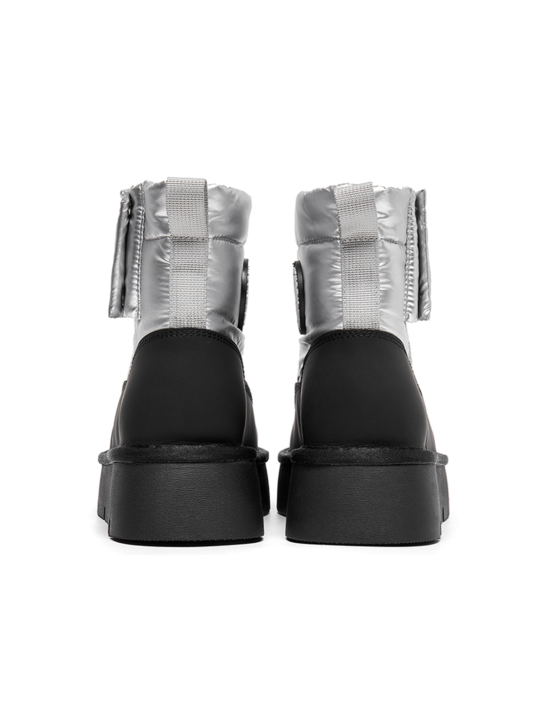 Pink Quilted Platform Snow Boots - Skipkicks