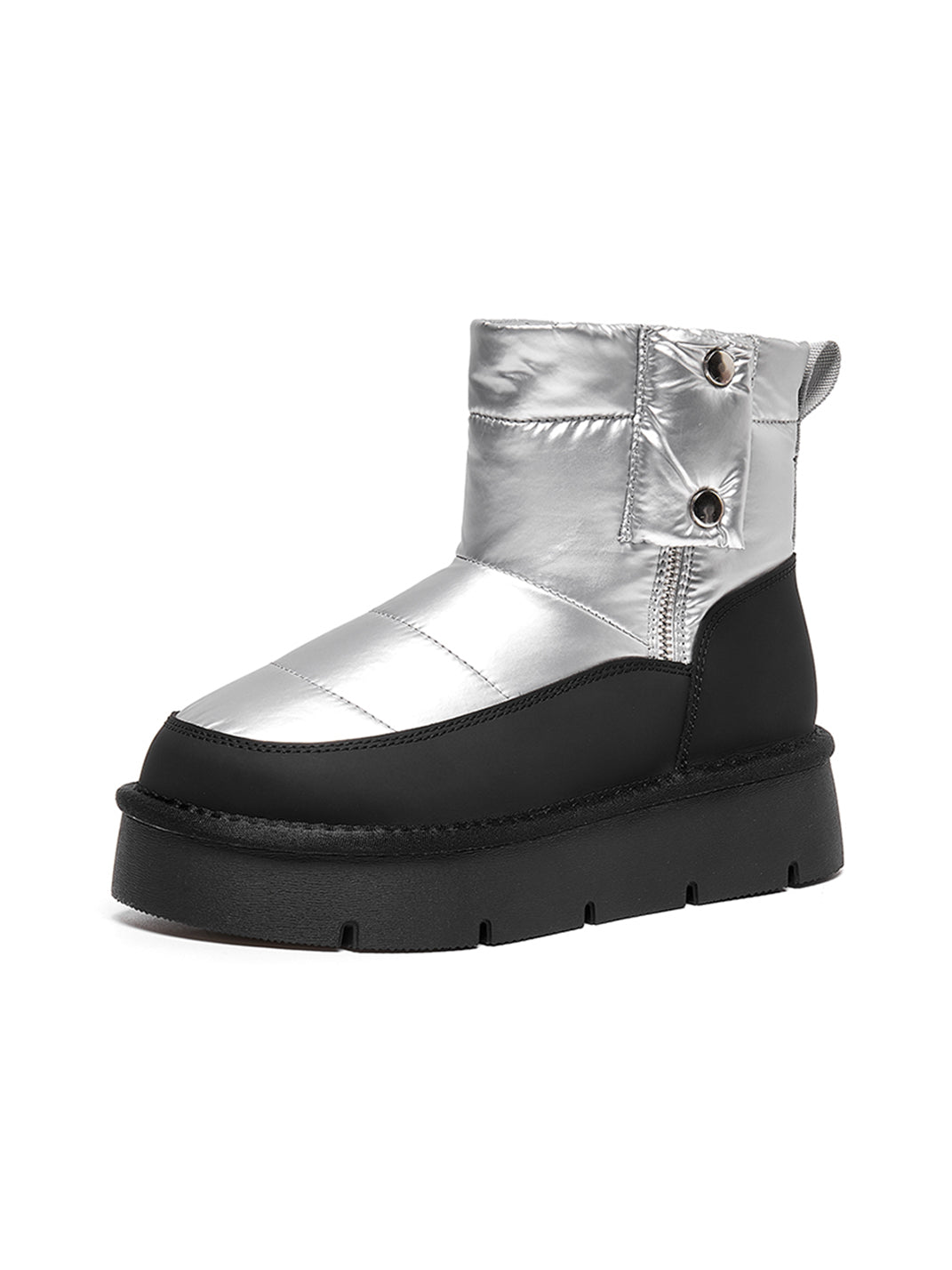 Pink Quilted Platform Snow Boots - Skipkicks