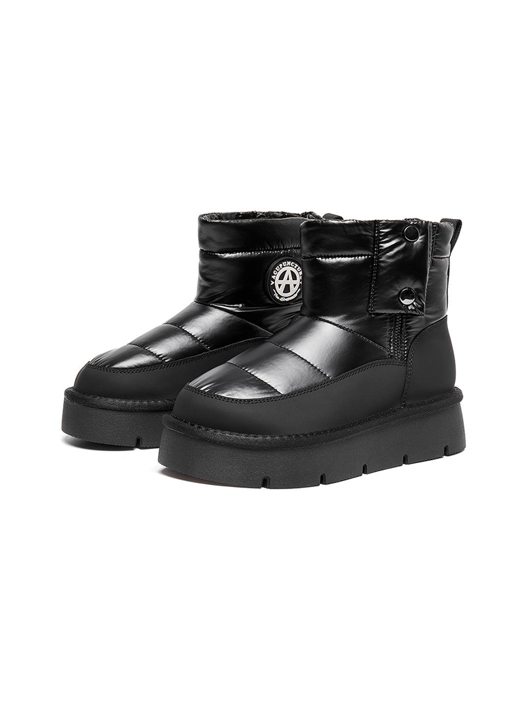 Pink Quilted Platform Snow Boots - Skipkicks