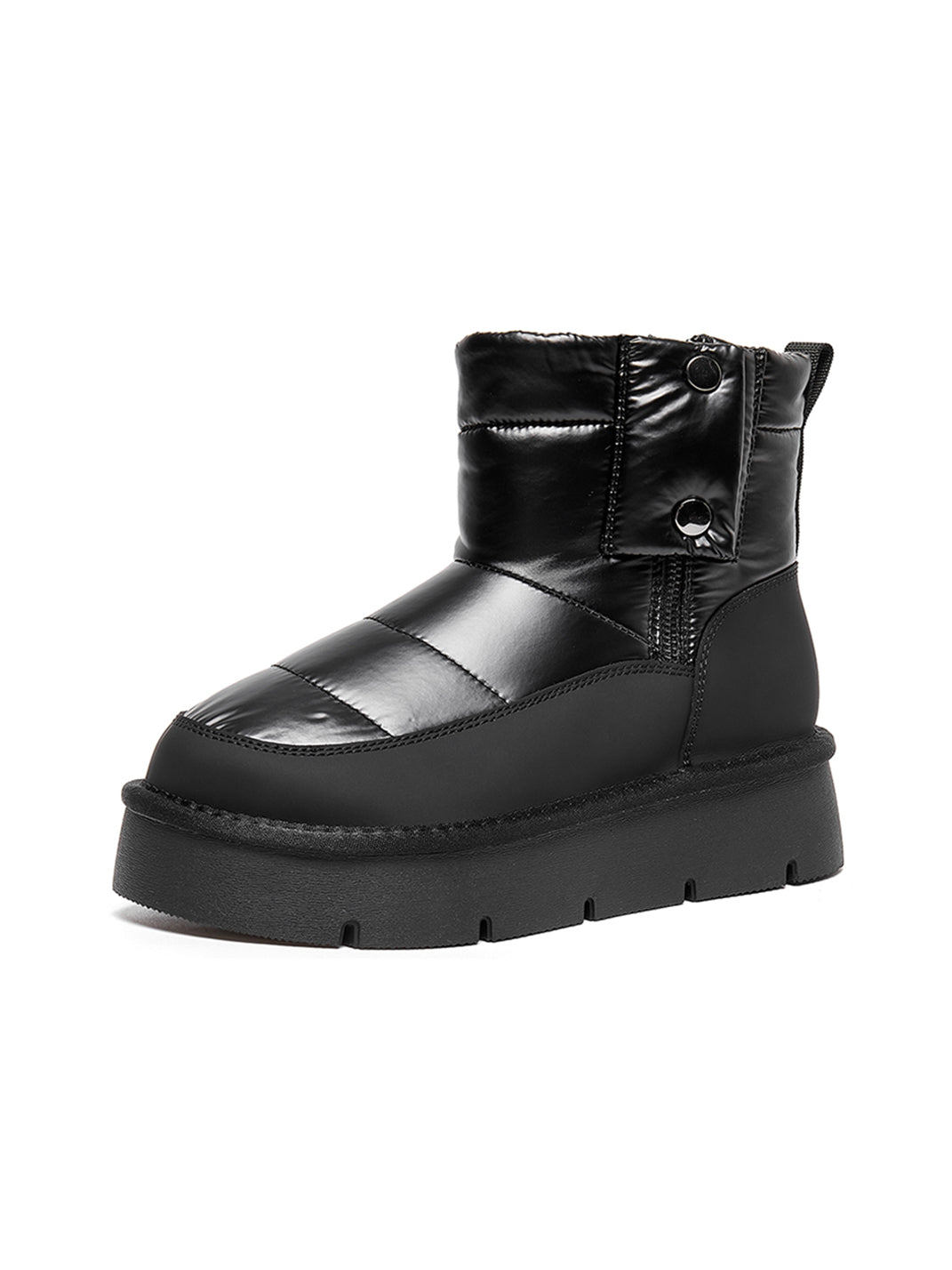 Pink Quilted Platform Snow Boots - Skipkicks
