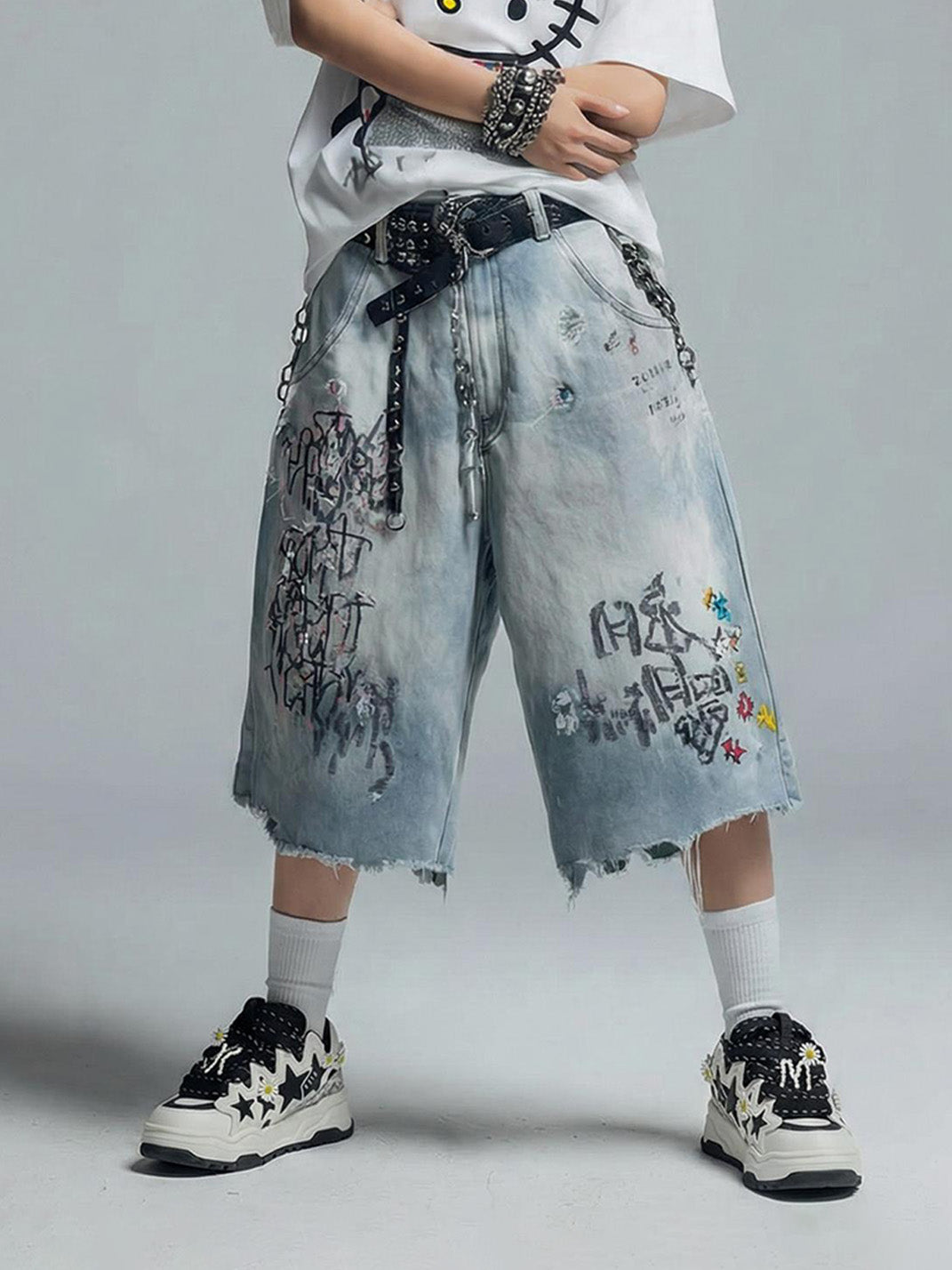 Reflective Daisy Star Chunky Sneakers - Skipkicks
