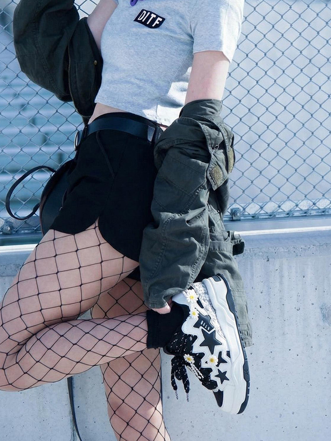 Reflective Daisy Star Chunky Sneakers - Skipkicks