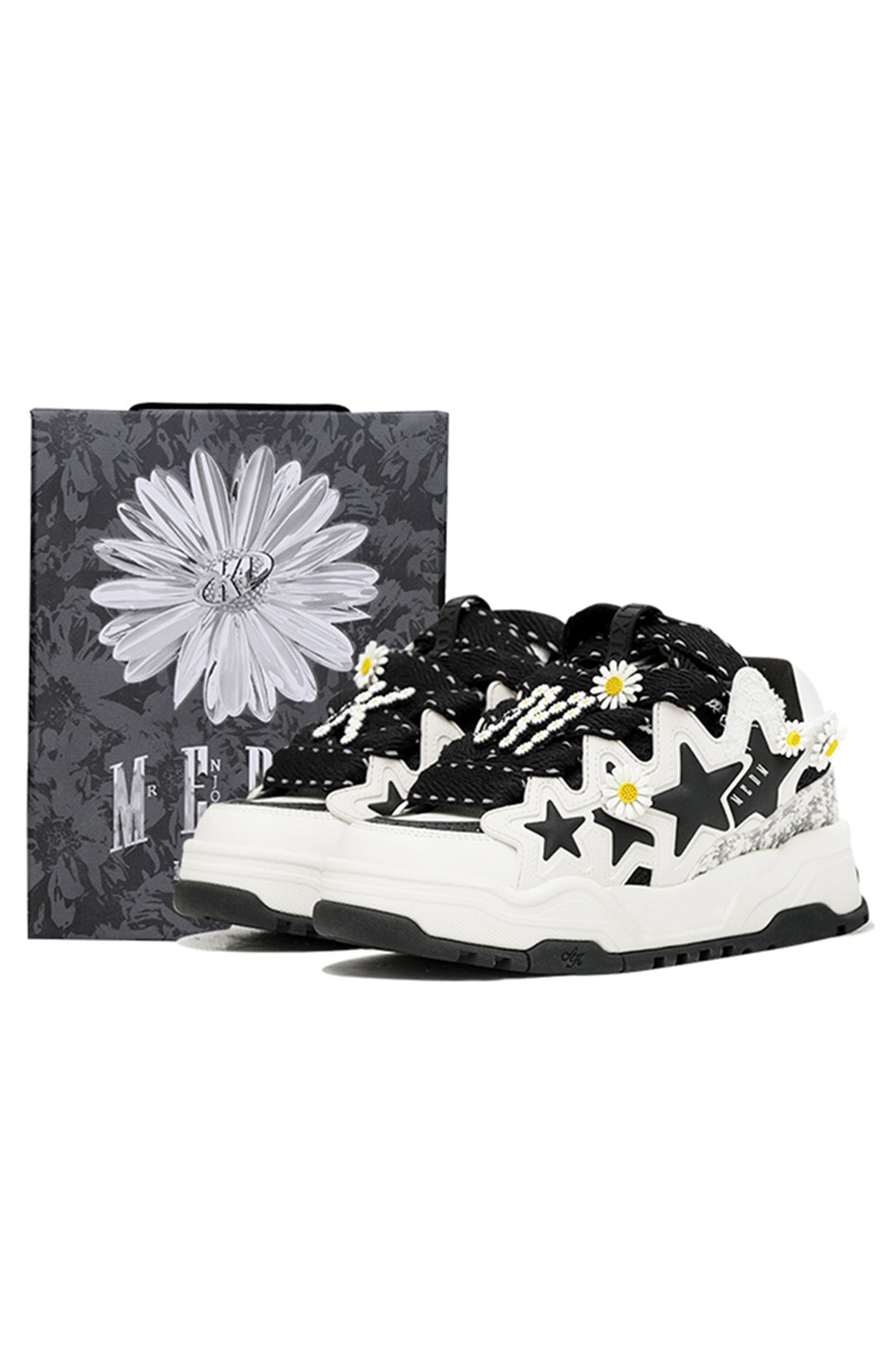 Reflective Daisy Star Chunky Sneakers - Skipkicks