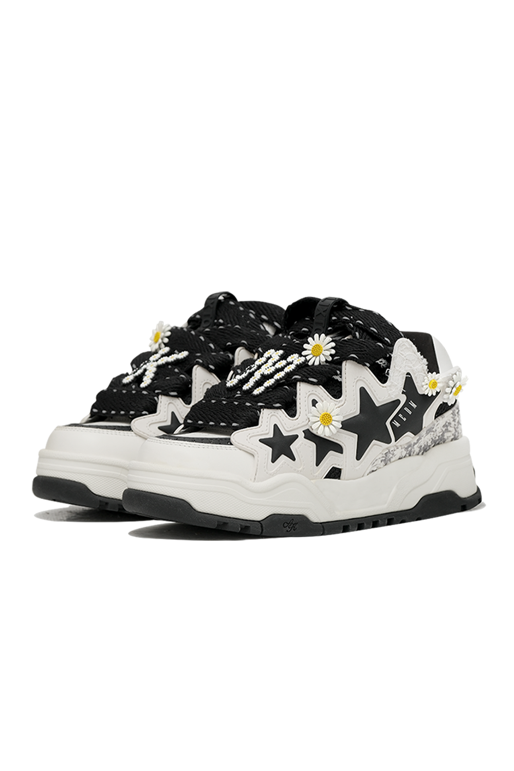 Reflective Daisy Star Chunky Sneakers - Skipkicks