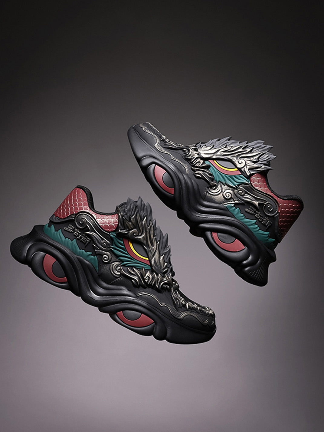 Dragon Crest Chunky Runner Sneakers - Skipkicks
