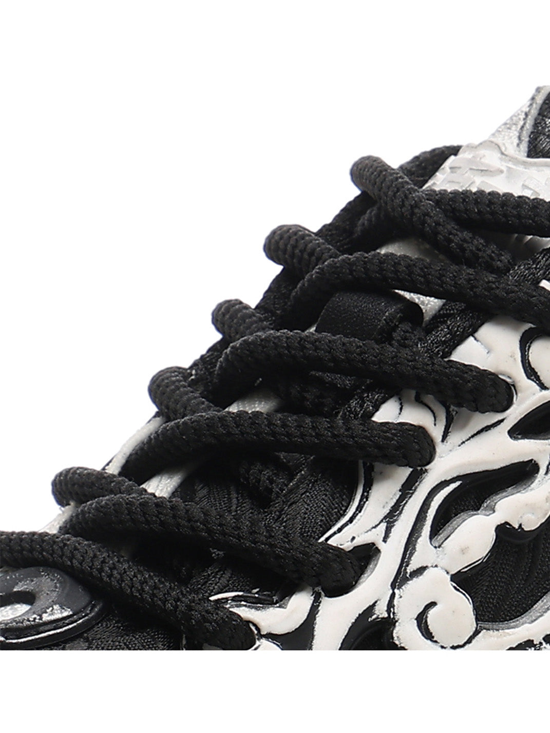 Black White Tai Chi Panda Platform Sneakers - Skipkicks