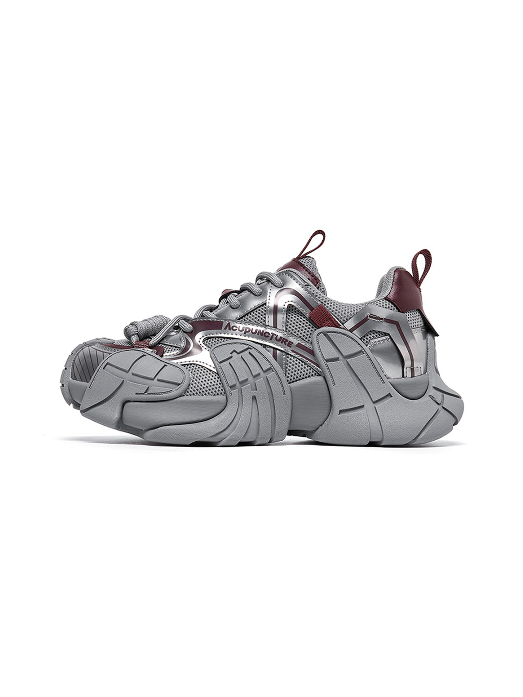 Silver Cage-Panel Platform Sneakers - Skipkicks