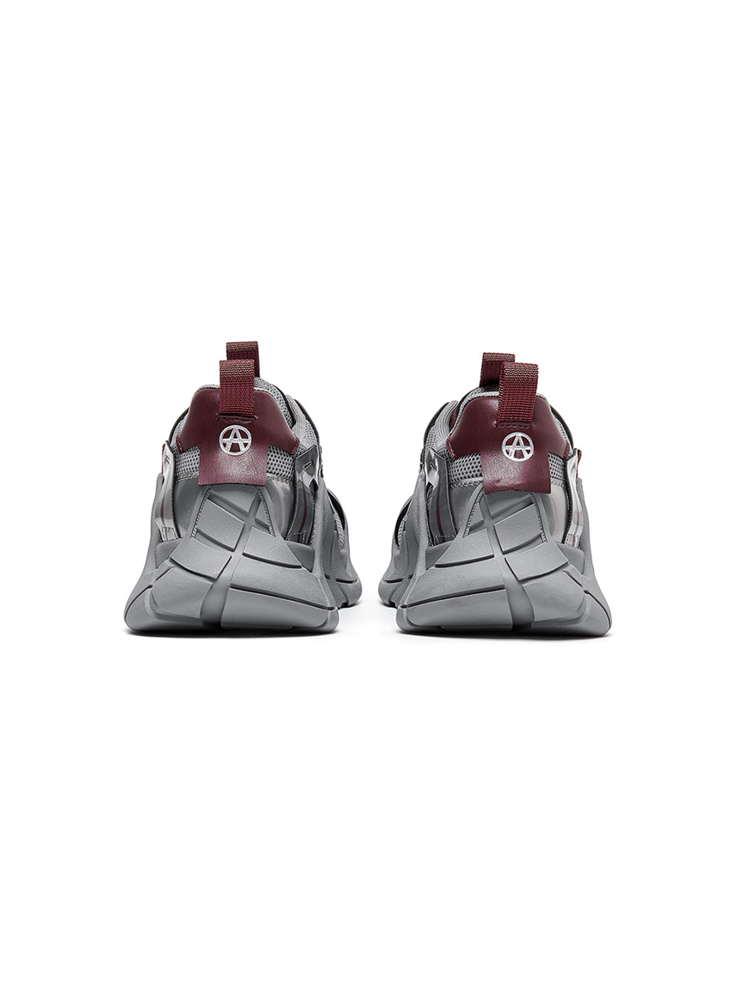 Silver Cage-Panel Platform Sneakers - Skipkicks