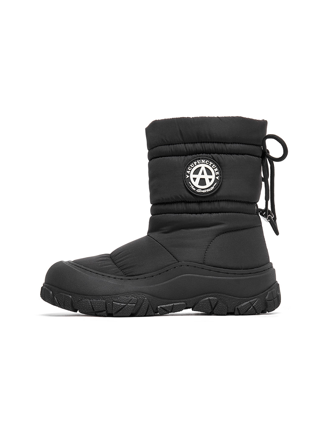 Silver Drawstring Puffer Snow Boots - Skipkicks
