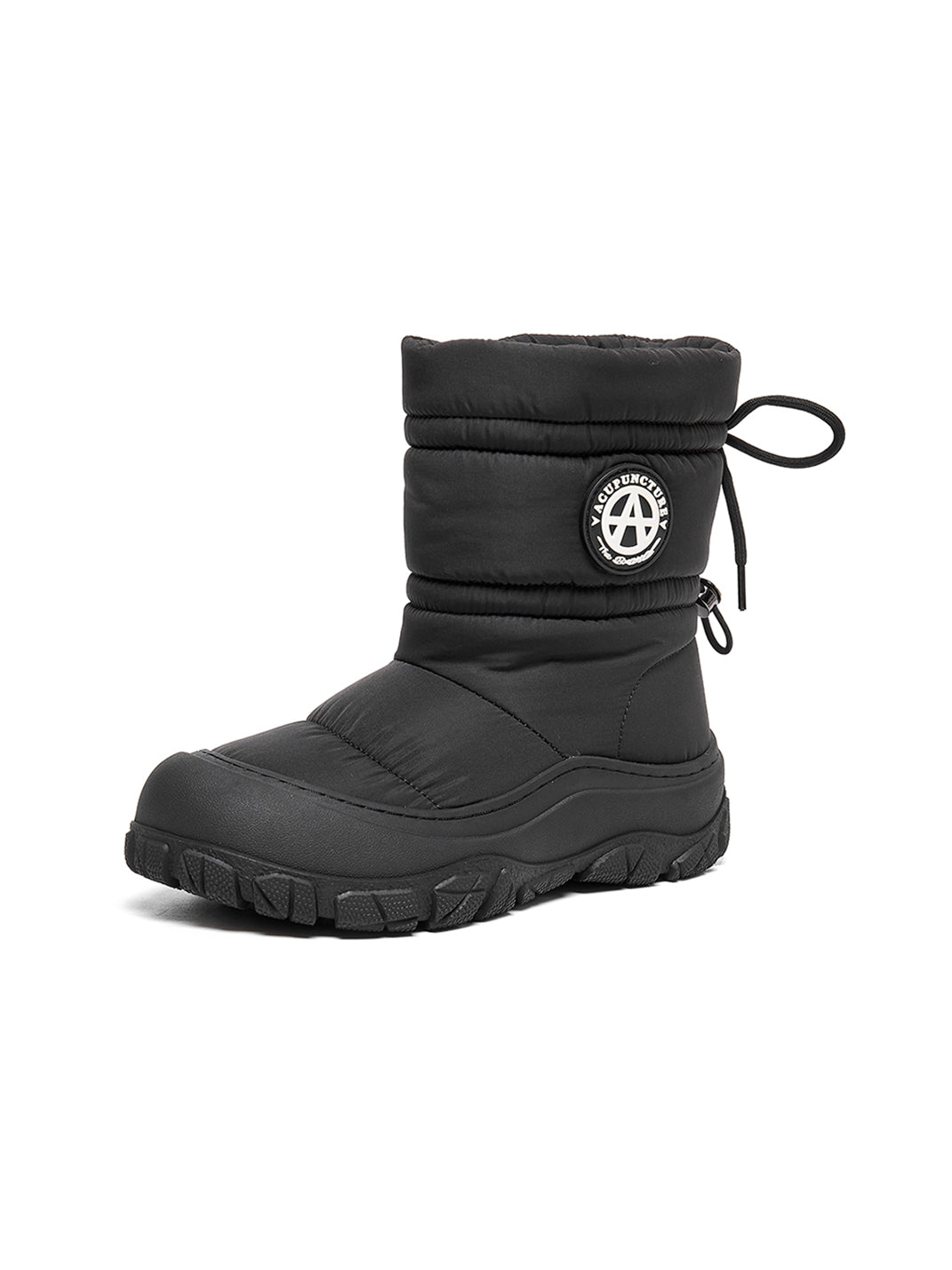 Silver Drawstring Puffer Snow Boots - Skipkicks