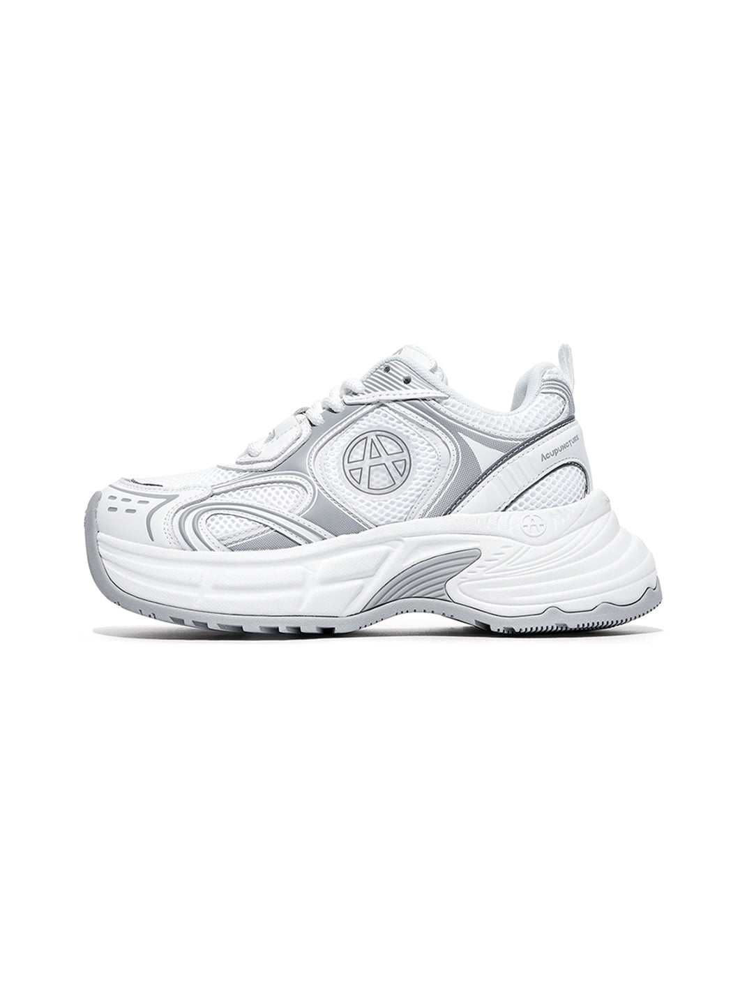 Silver Wave Chunky Dad Sneakers - Skipkicks