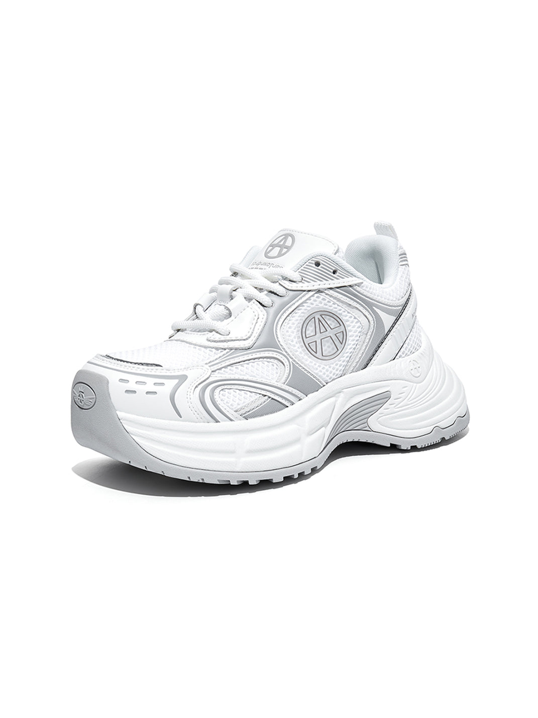 Silver Wave Chunky Dad Sneakers - Skipkicks