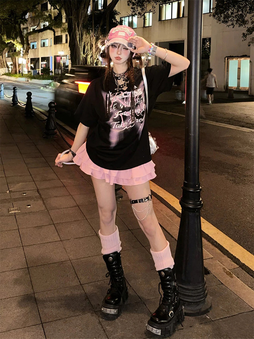 Multi-Buckle Platform Combat Boots - Skipkicks