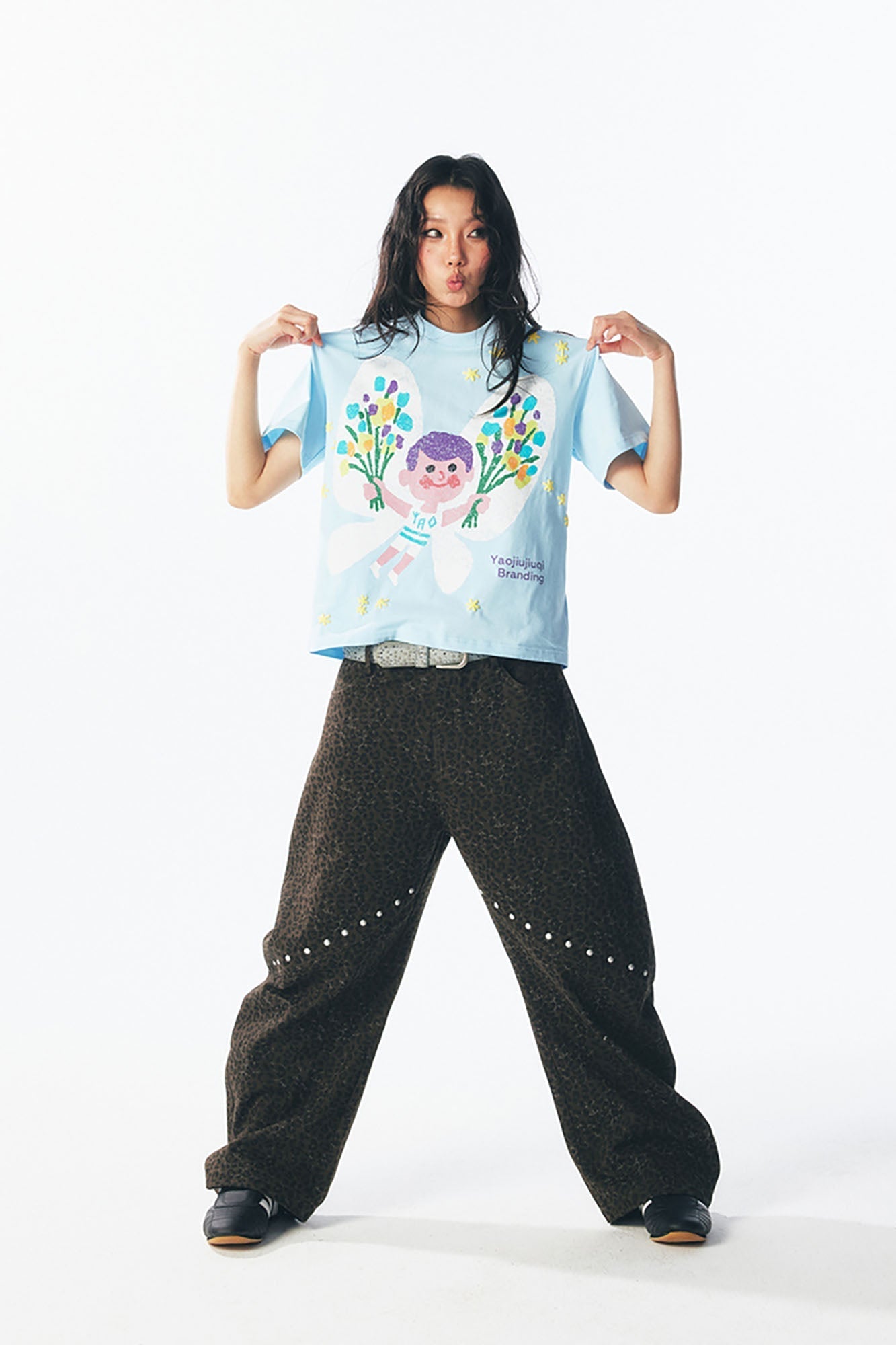 Pastel Butterfly Graphic Cotton Tee