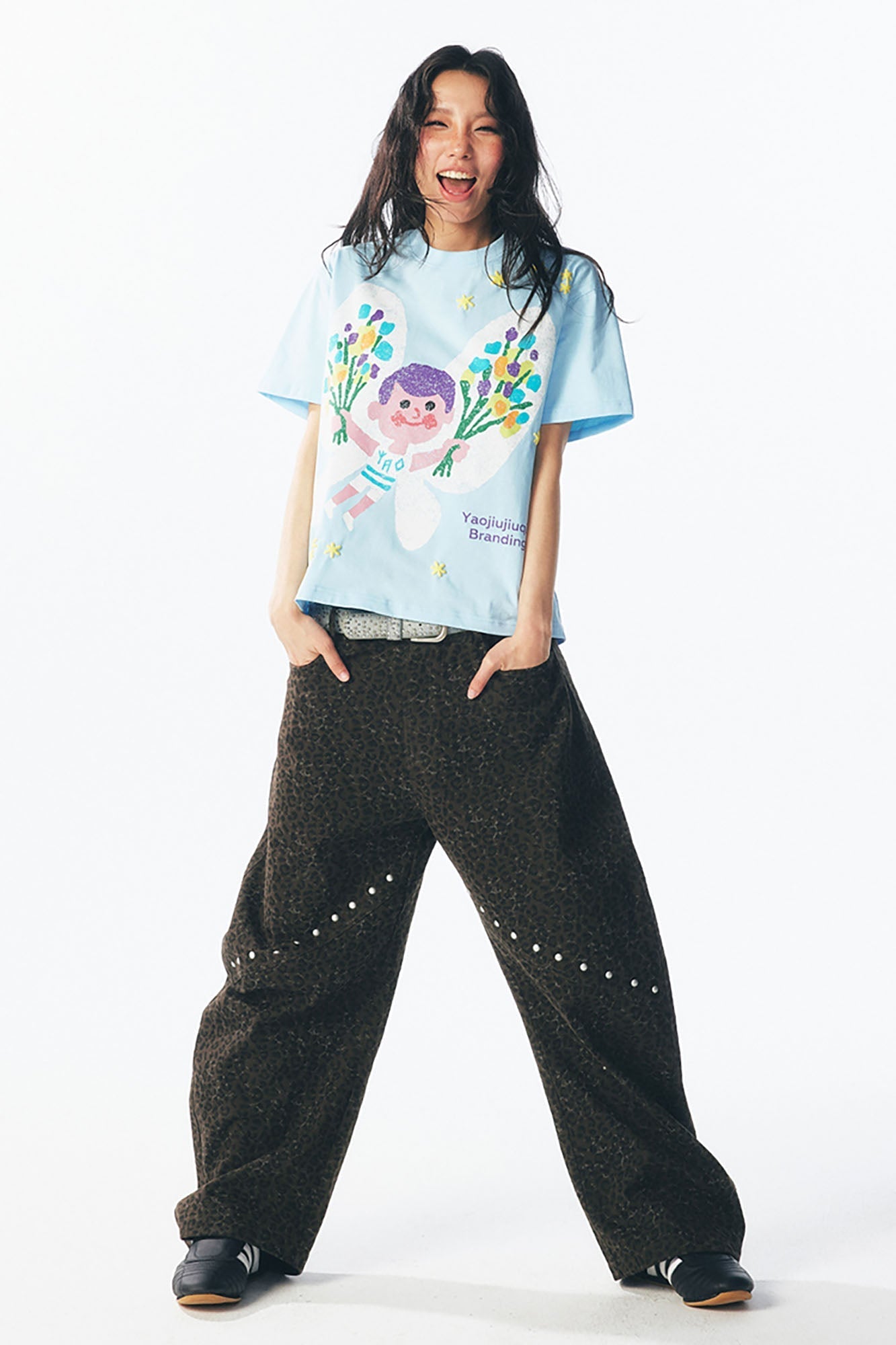 Pastel Butterfly Graphic Cotton Tee
