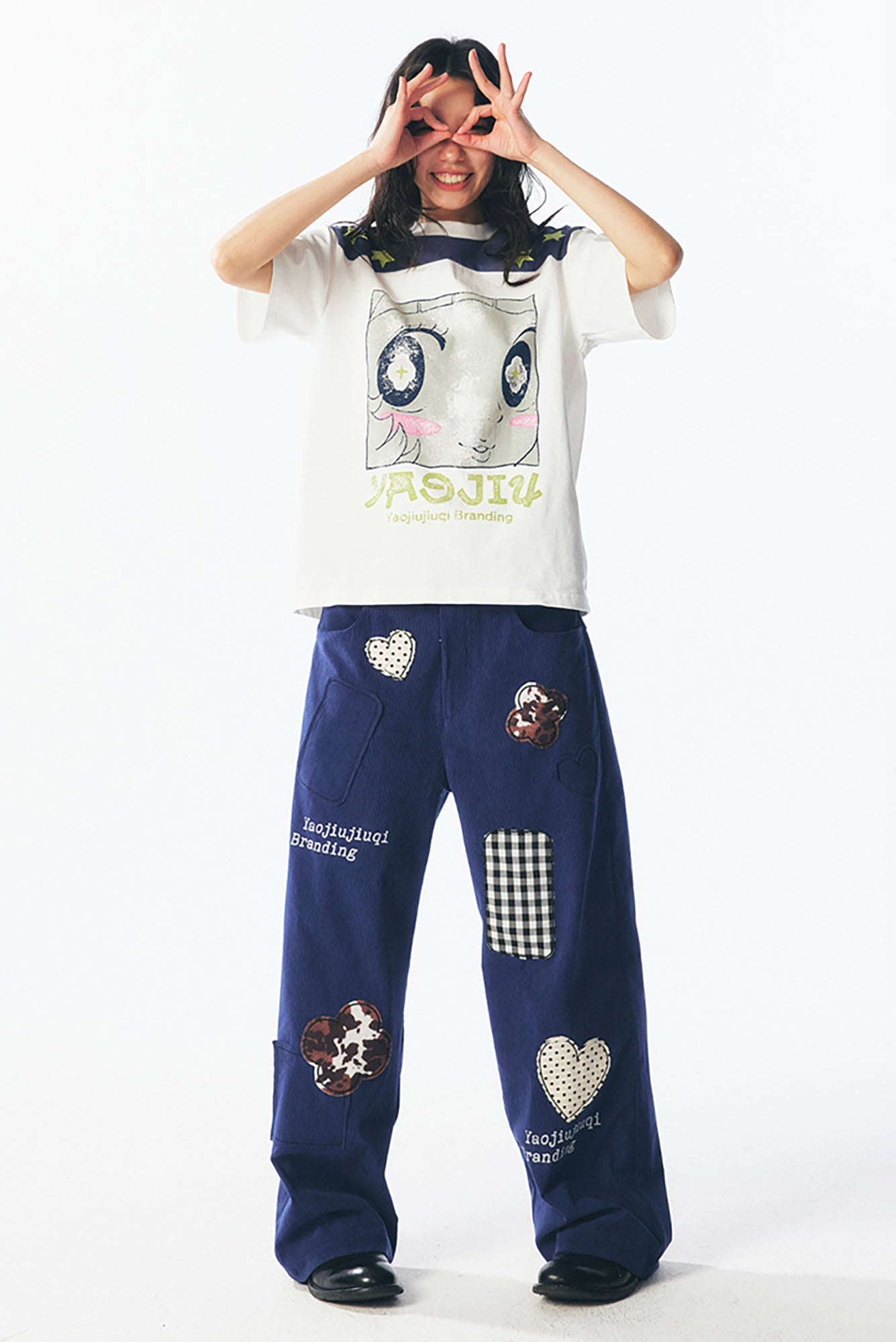 Star Shoulder Graphic Cotton Tee