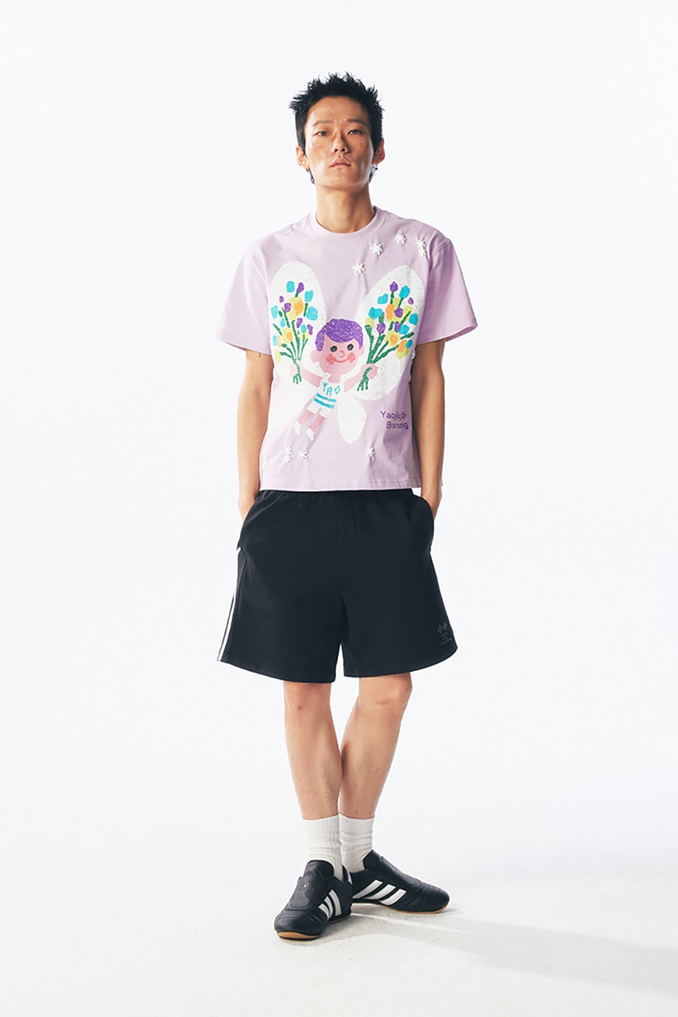 Pastel Butterfly Graphic Cotton Tee
