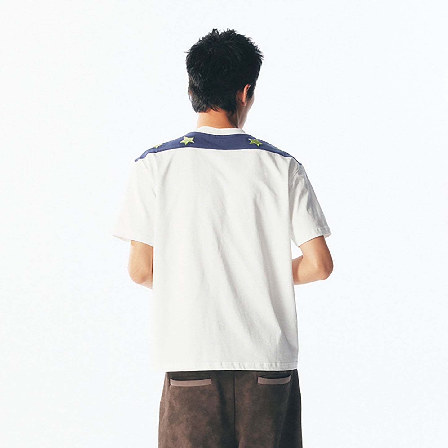 Star Shoulder Graphic Cotton Tee