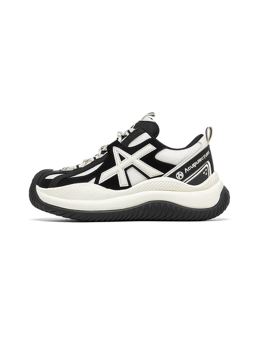 Star-Lace Wave-Sole Chunky Sneakers - Skipkicks