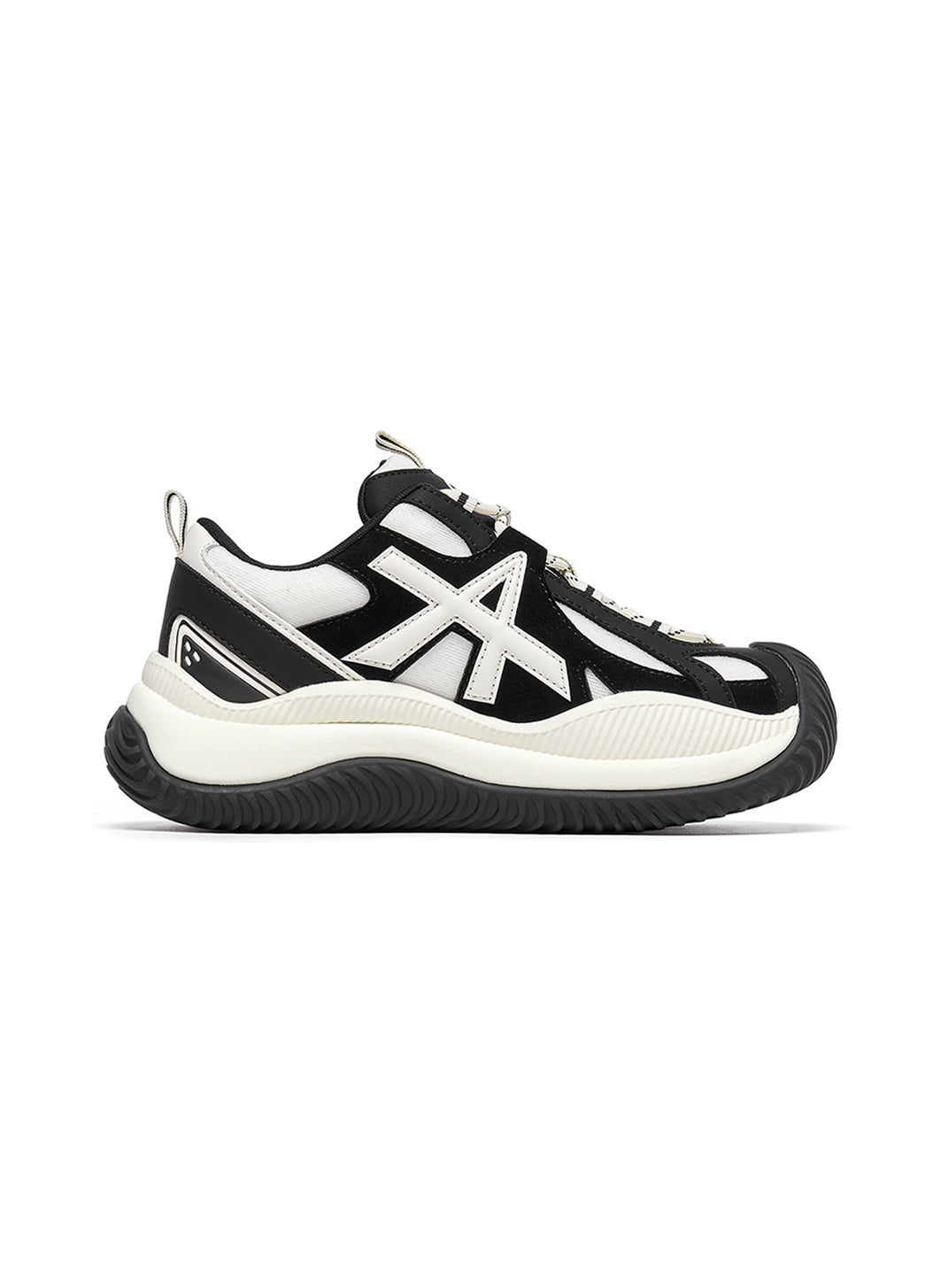Star-Lace Wave-Sole Chunky Sneakers - Skipkicks