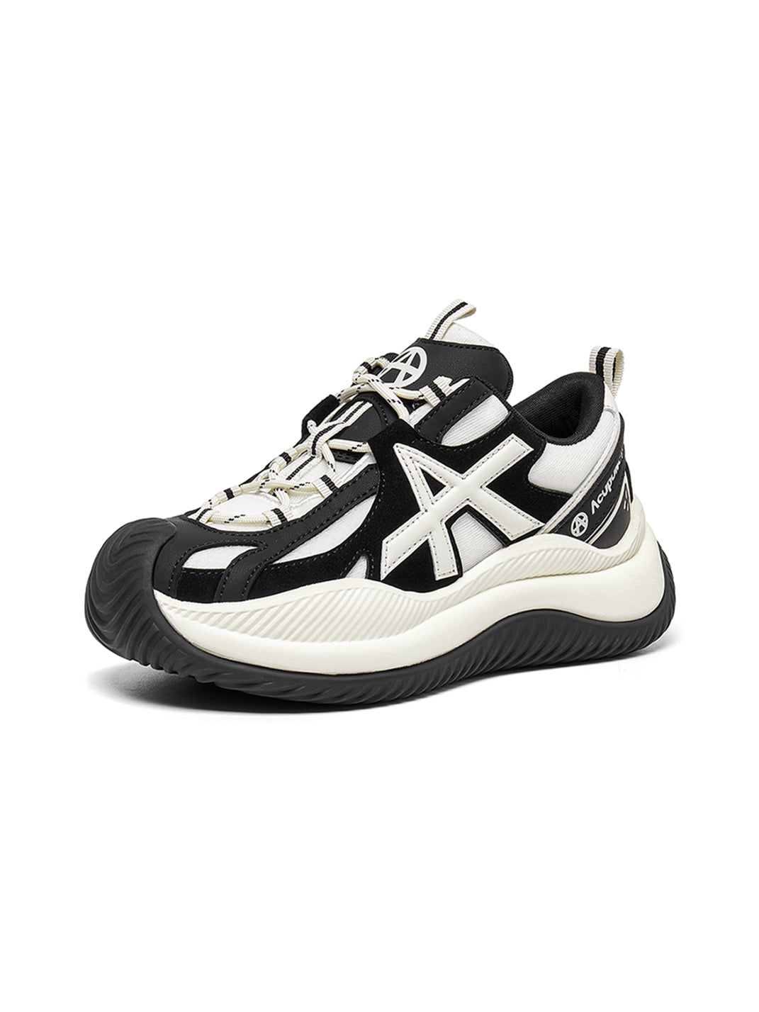 Star-Lace Wave-Sole Chunky Sneakers - Skipkicks