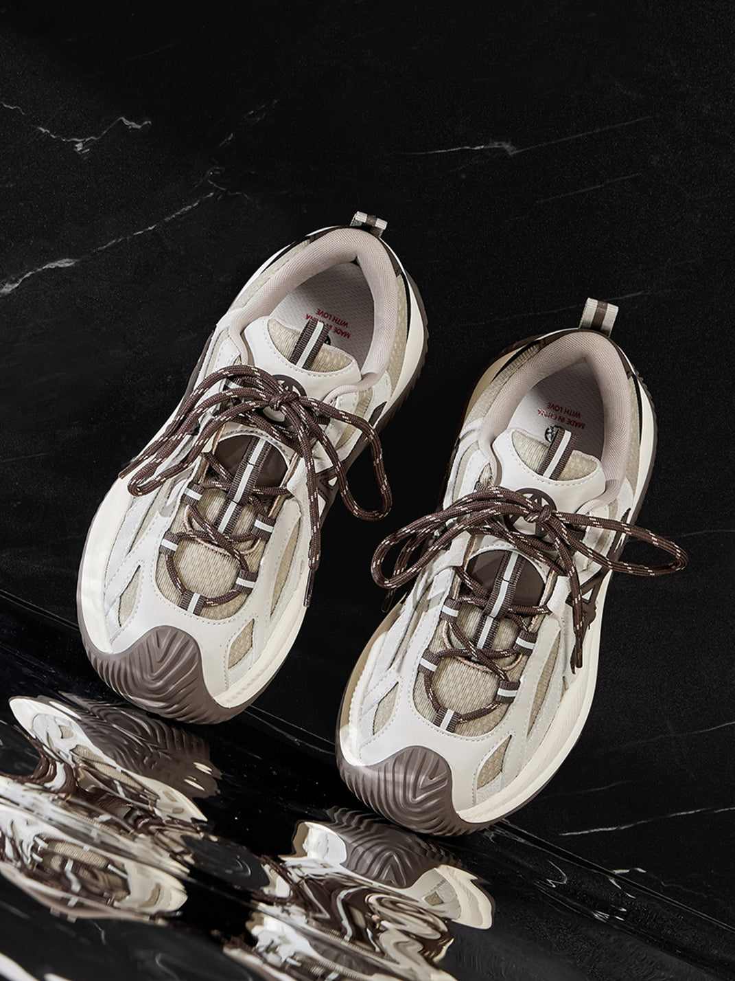 Star-Lace Wave-Sole Chunky Sneakers - Skipkicks
