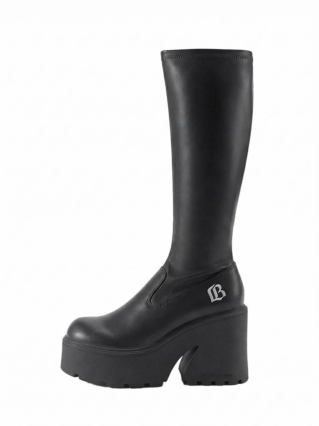 Stretch Platform Knee-High Boots - Skipkicks