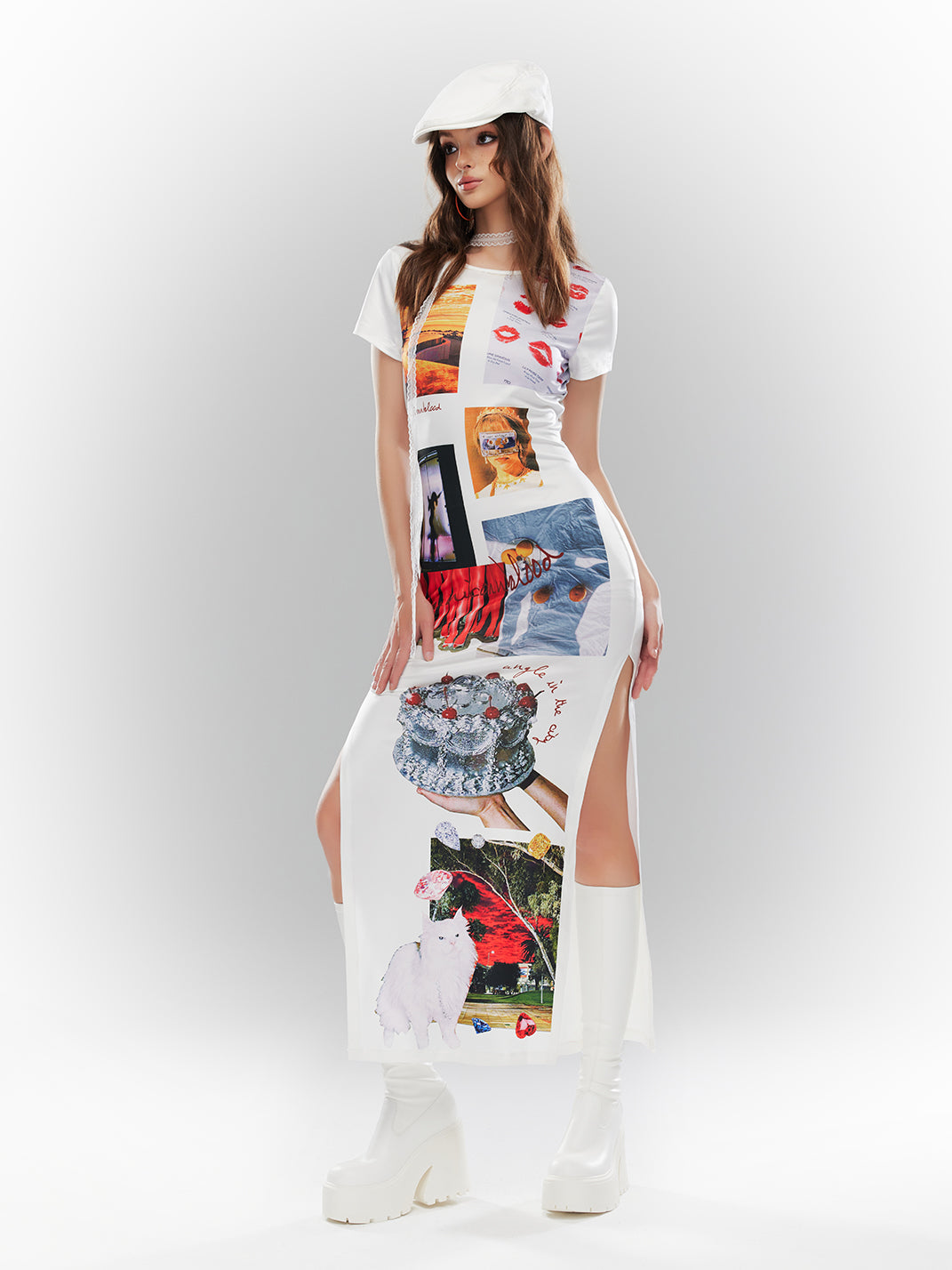 Stretch Platform Knee-High Boots - Skipkicks