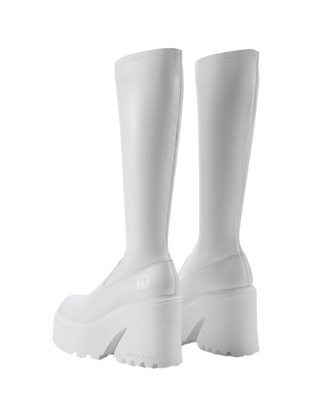 Stretch Platform Knee-High Boots - Skipkicks