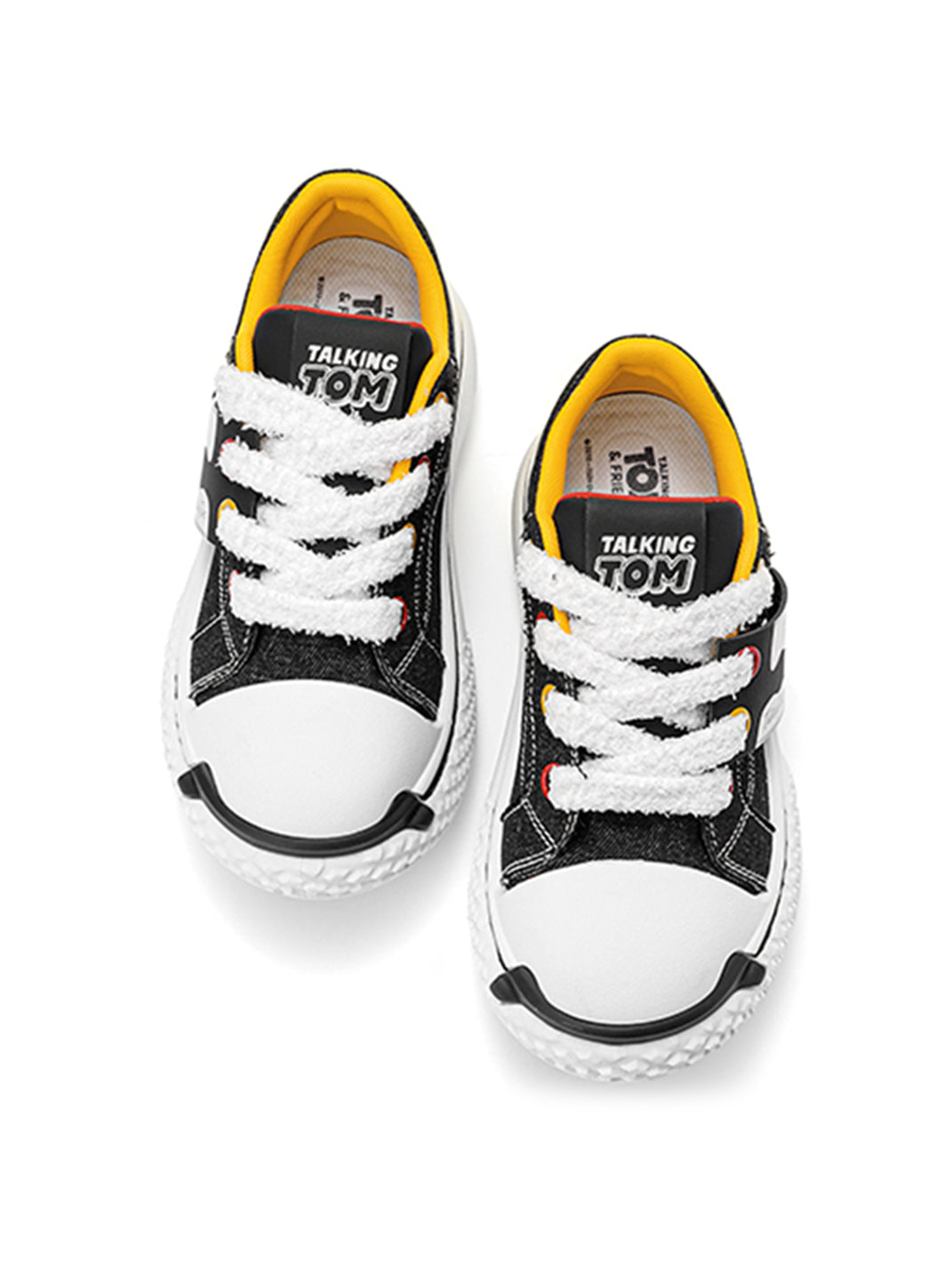 Contrast Graphic Chunky-Sole Low-Top Sneakers - Skipkicks