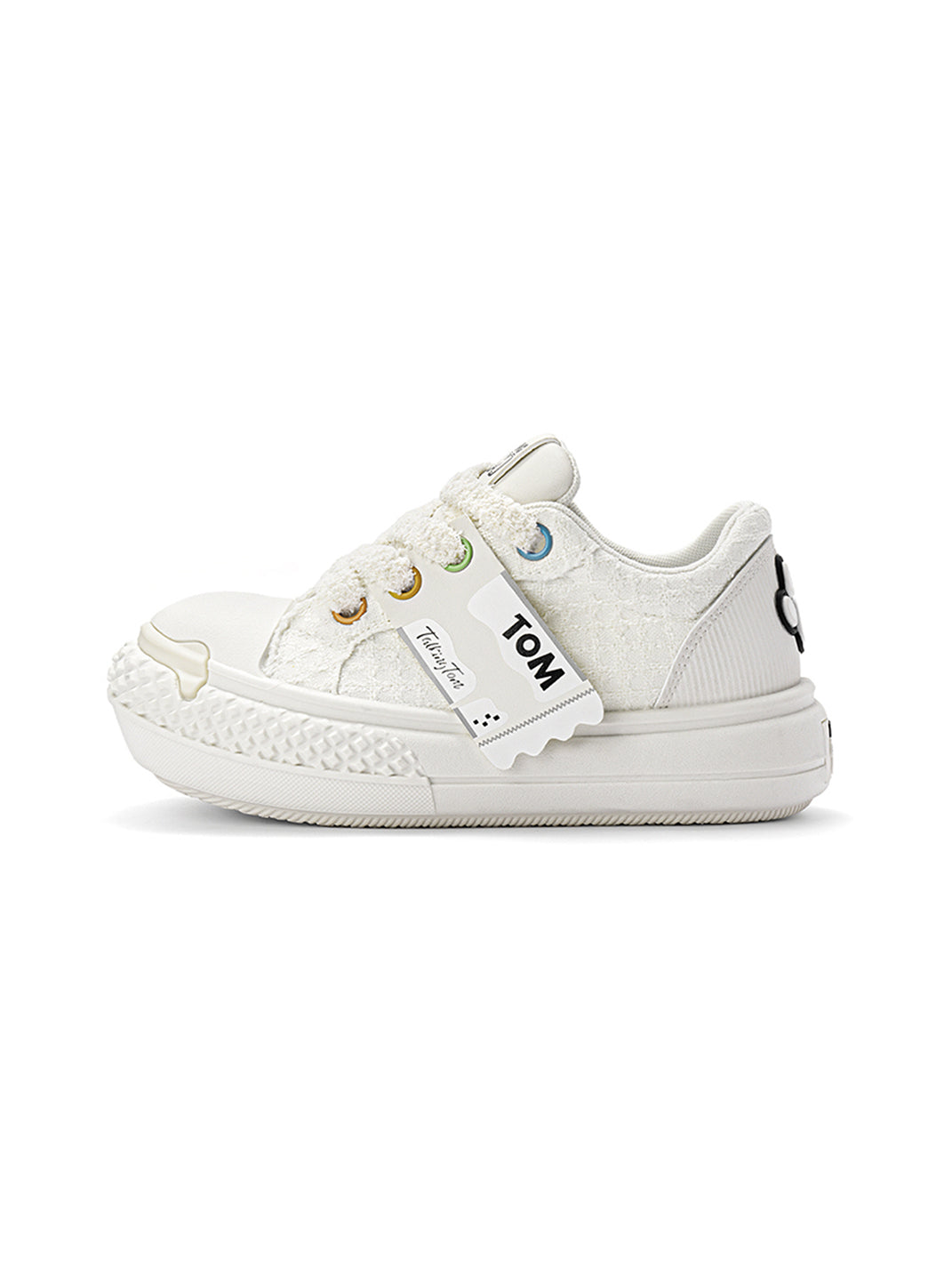 Contrast Graphic Chunky-Sole Low-Top Sneakers - Skipkicks