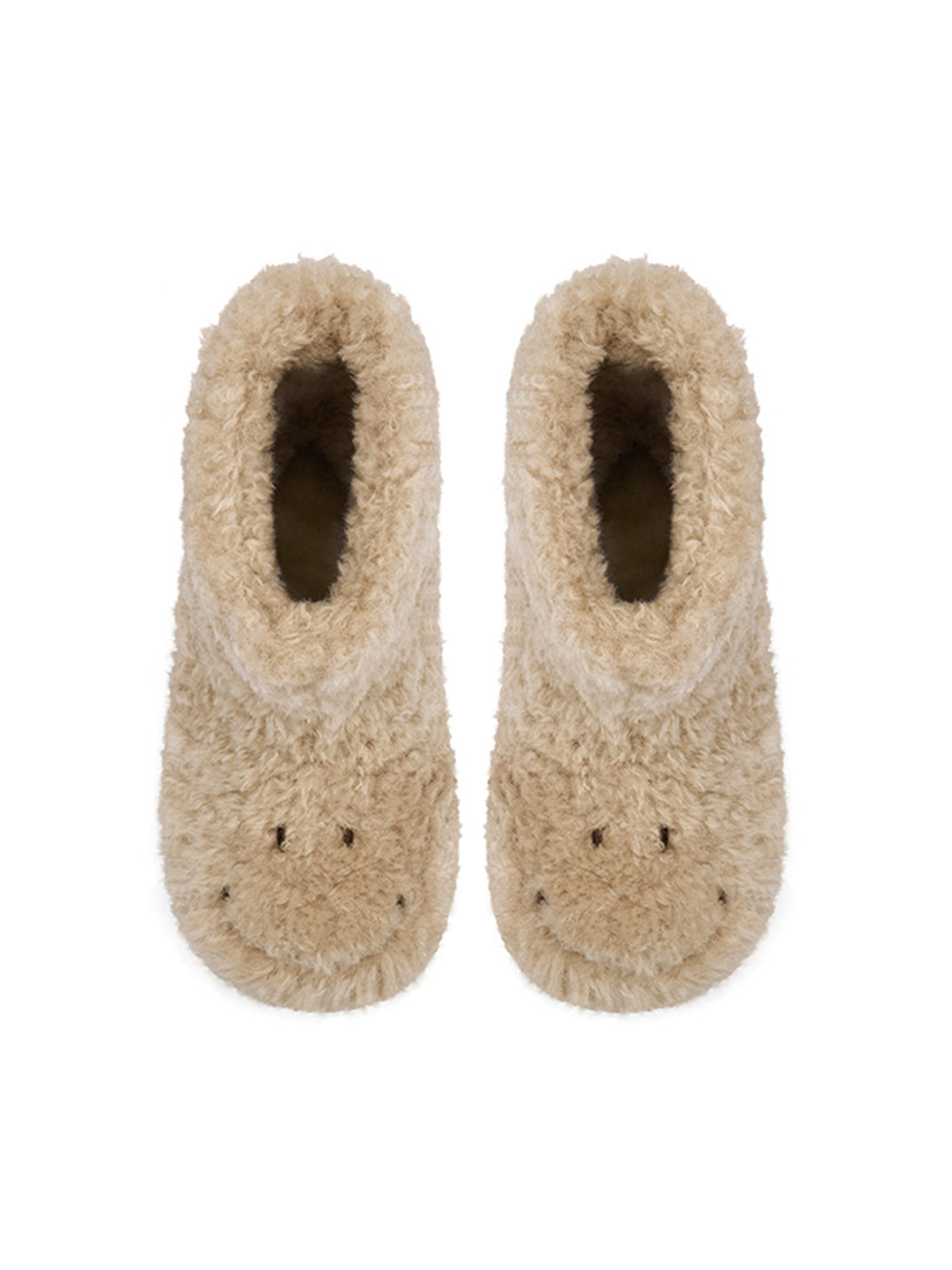 Teddy Bear Plush Platform Ankle Boots