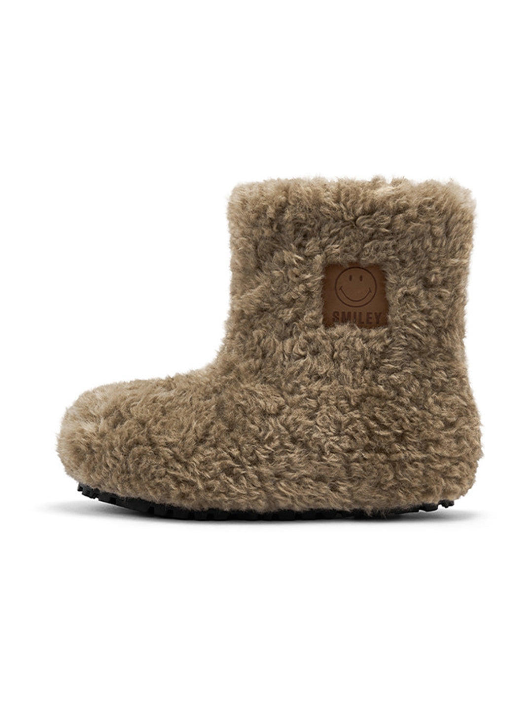 Teddy Bear Plush Platform Ankle Boots