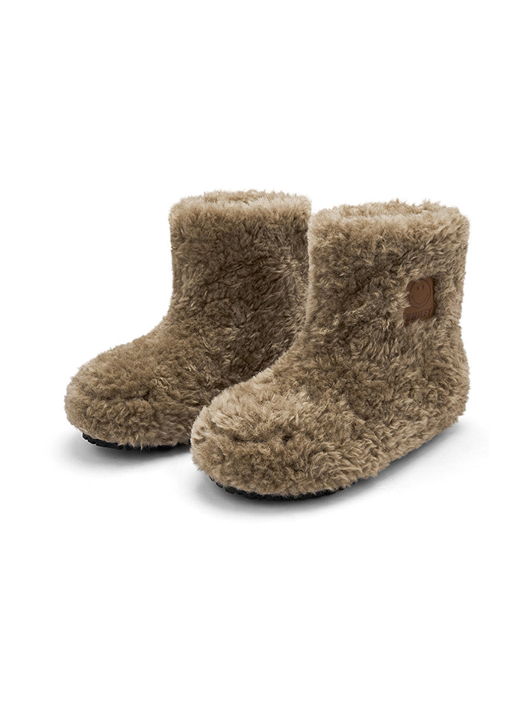Teddy Bear Plush Platform Ankle Boots