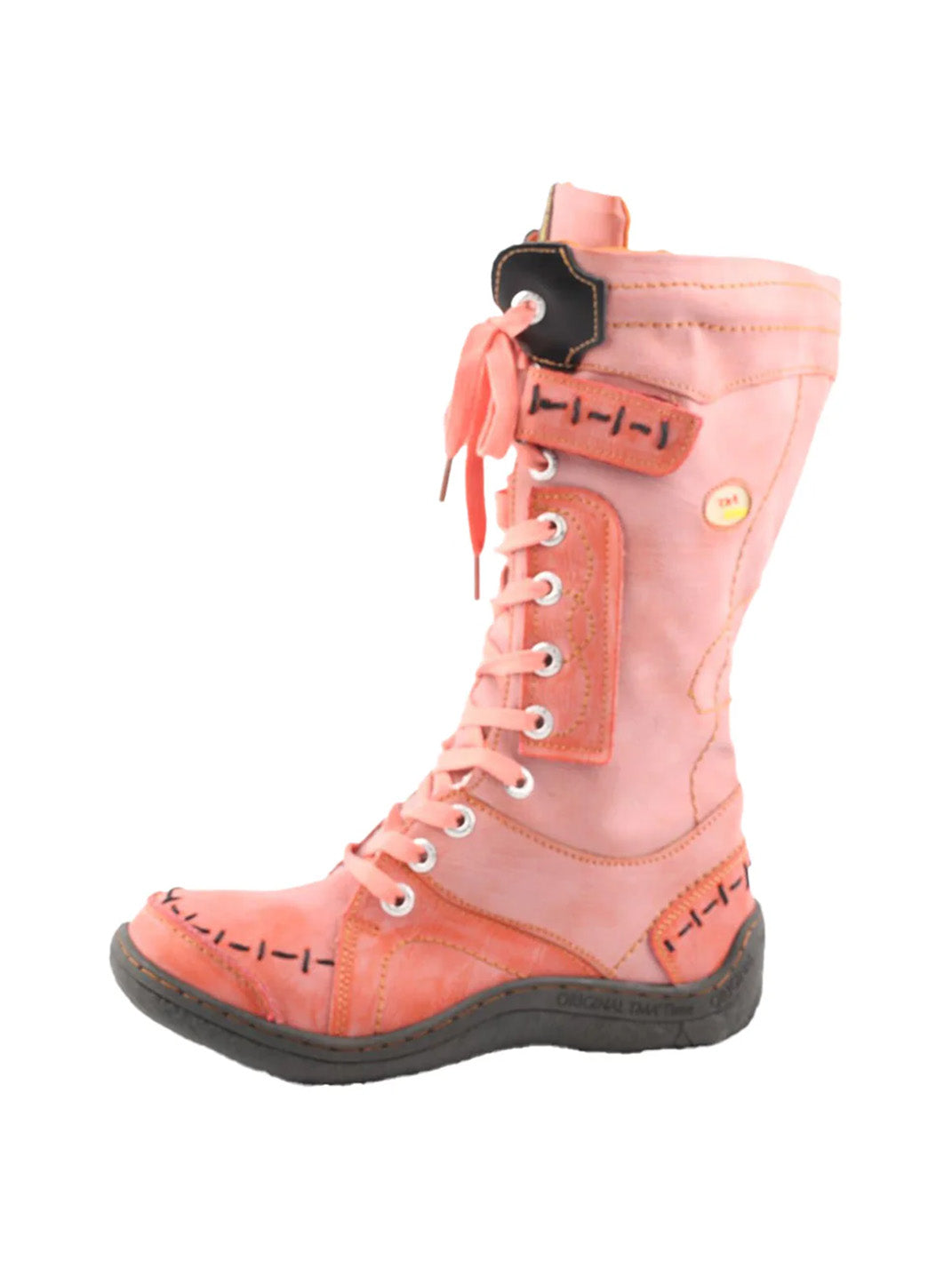 Washed PU Fleece-Lined Y2K Tall Boots - Skipkicks