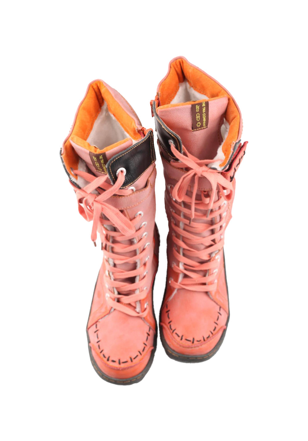 Washed PU Fleece-Lined Y2K Tall Boots - Skipkicks