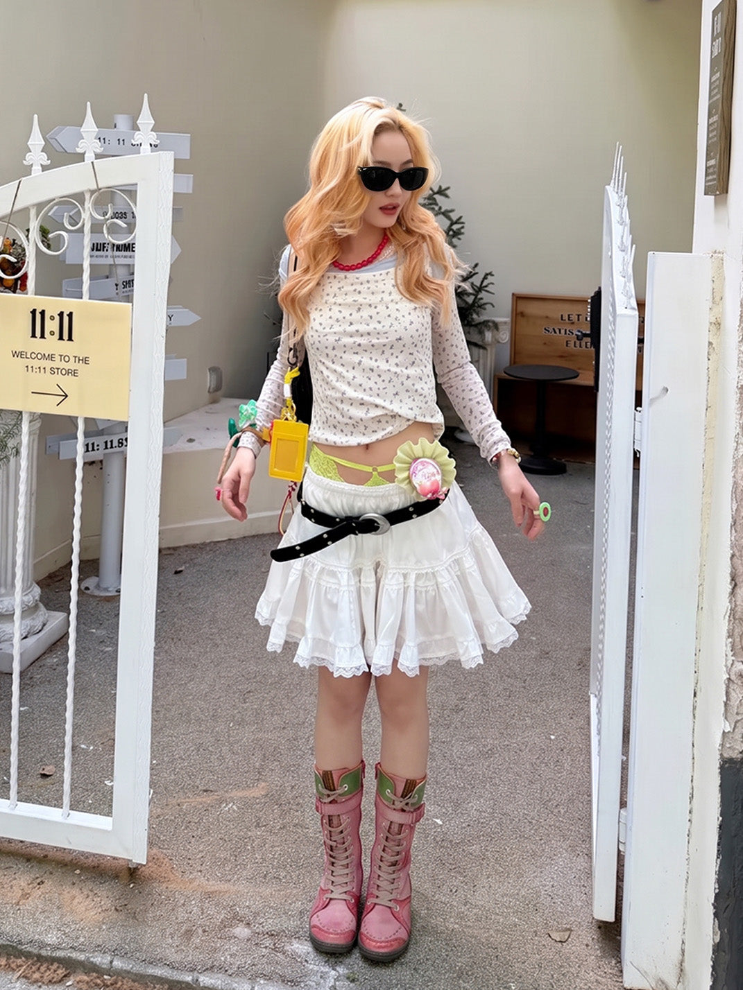 Washed PU Fleece-Lined Y2K Tall Boots - Skipkicks