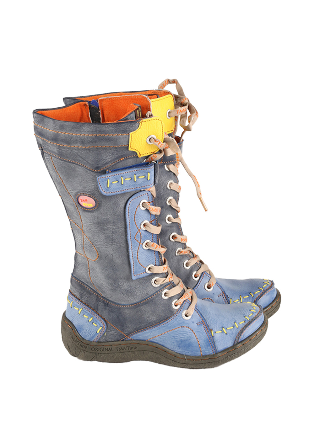 Washed PU Fleece-Lined Y2K Tall Boots - Skipkicks