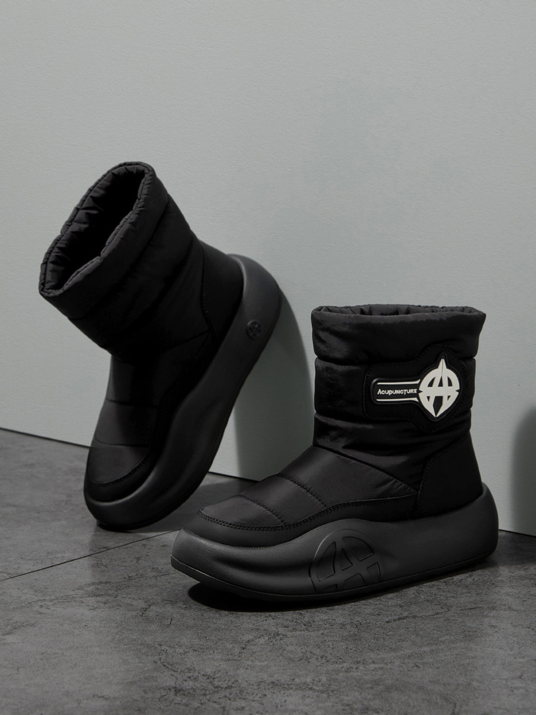 White Padded Mid-Calf Snow Boots - Skipkicks