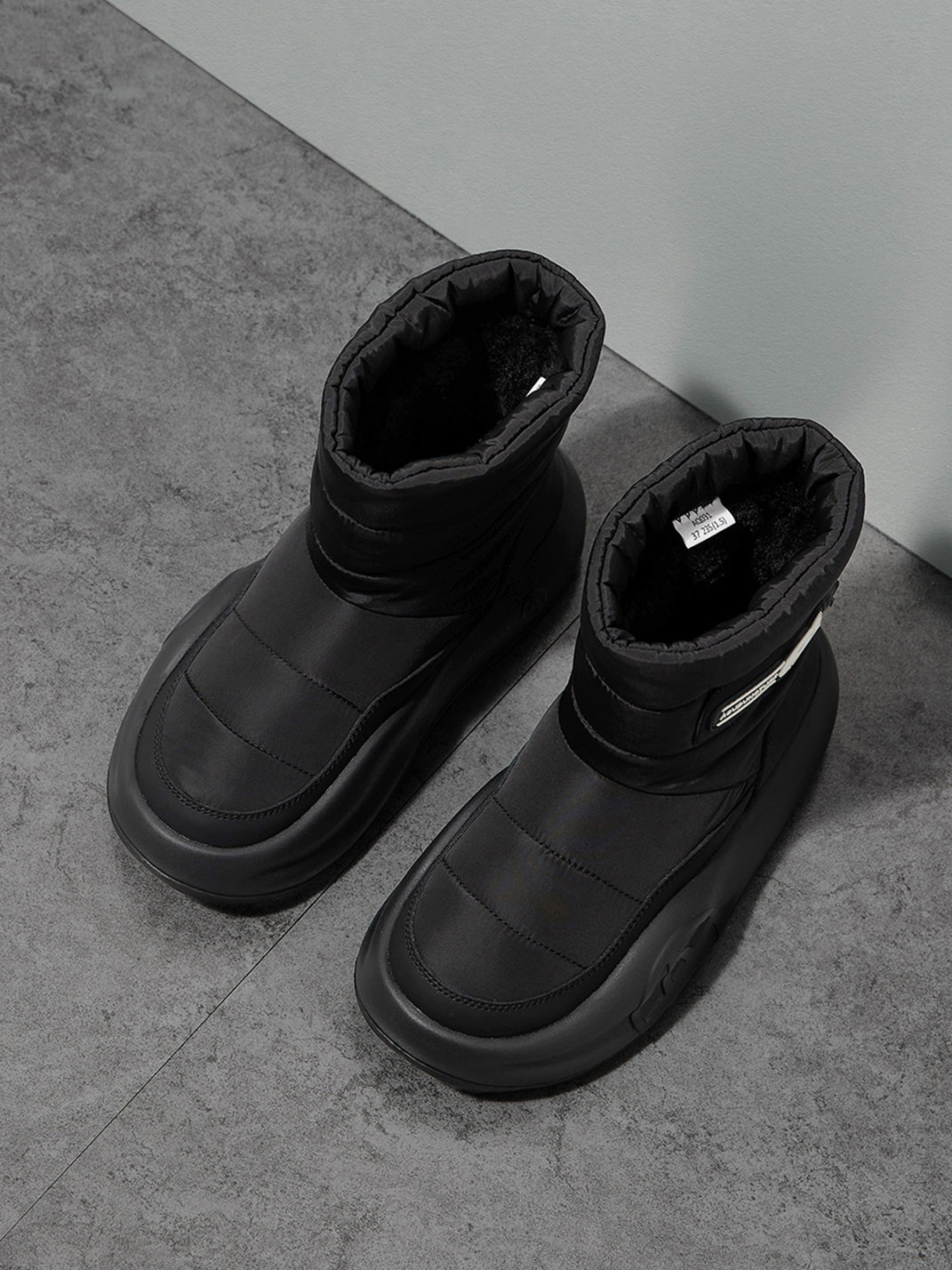 White Padded Mid-Calf Snow Boots - Skipkicks