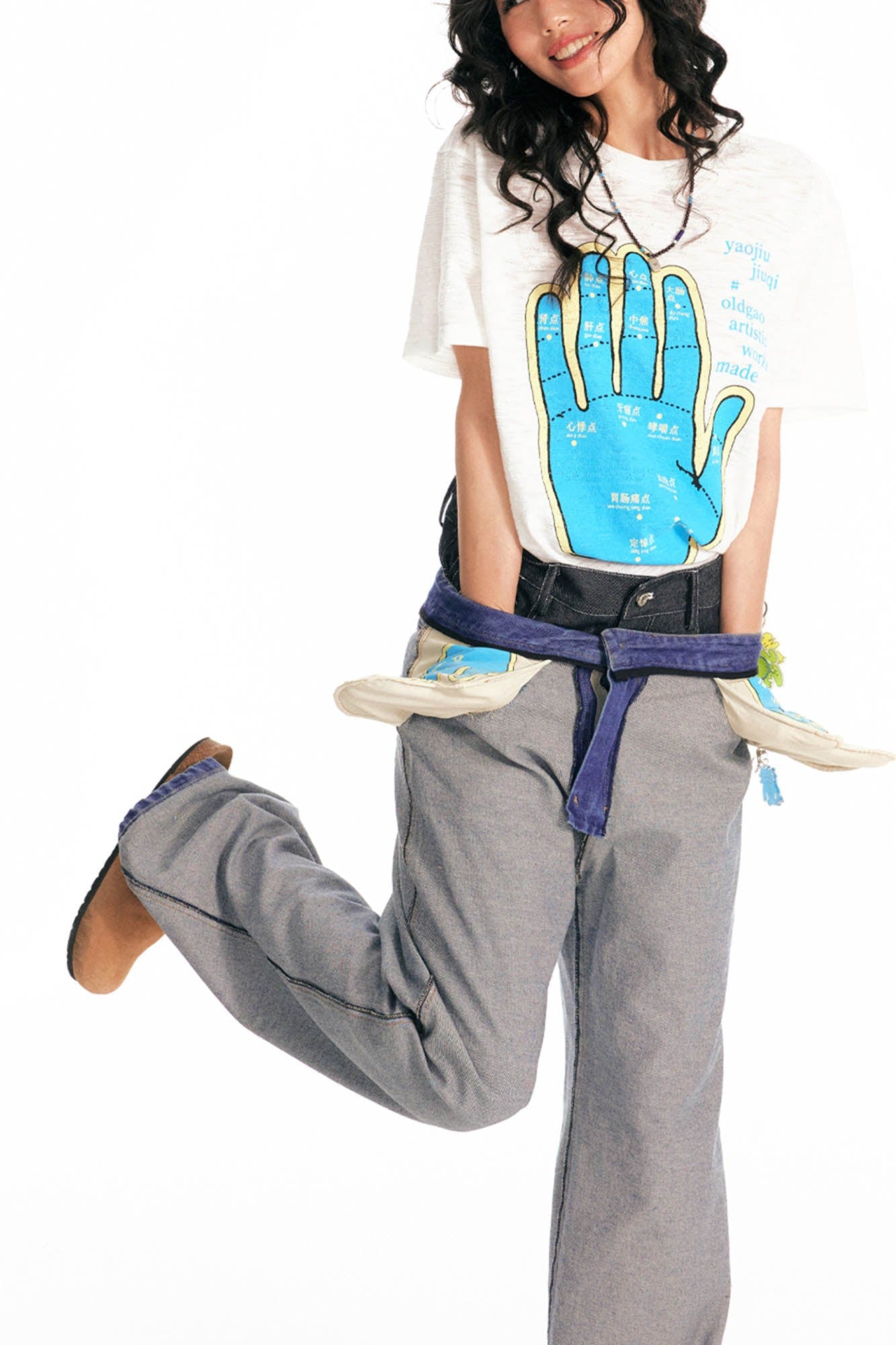 Meridian Hand Graphic Slub Cotton Tee
