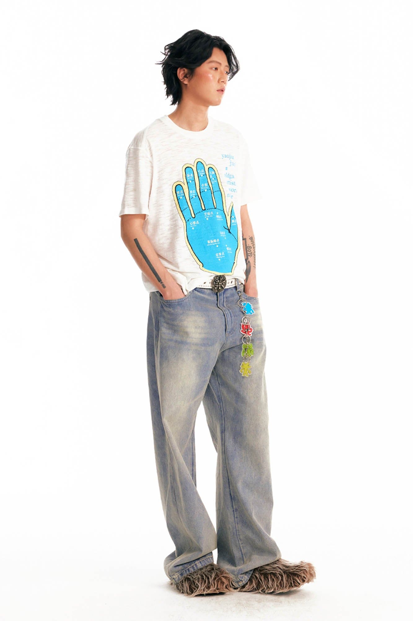 Meridian Hand Graphic Slub Cotton Tee