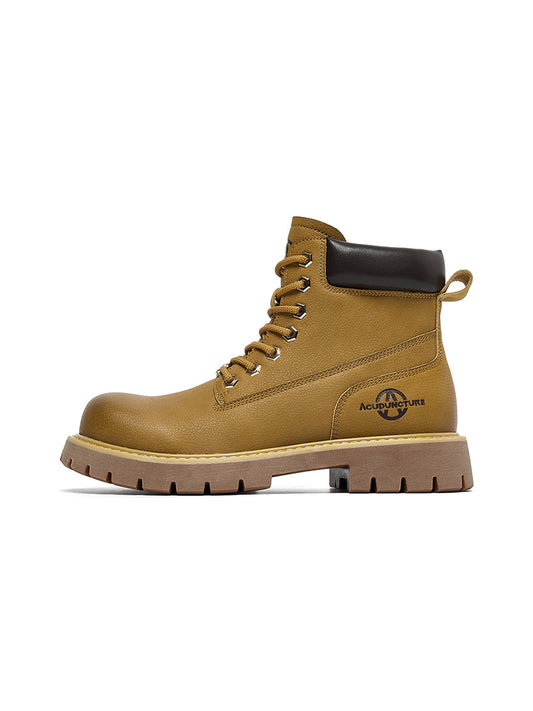 Zip-Front Lug-Sole Ankle Boots - Skipkicks