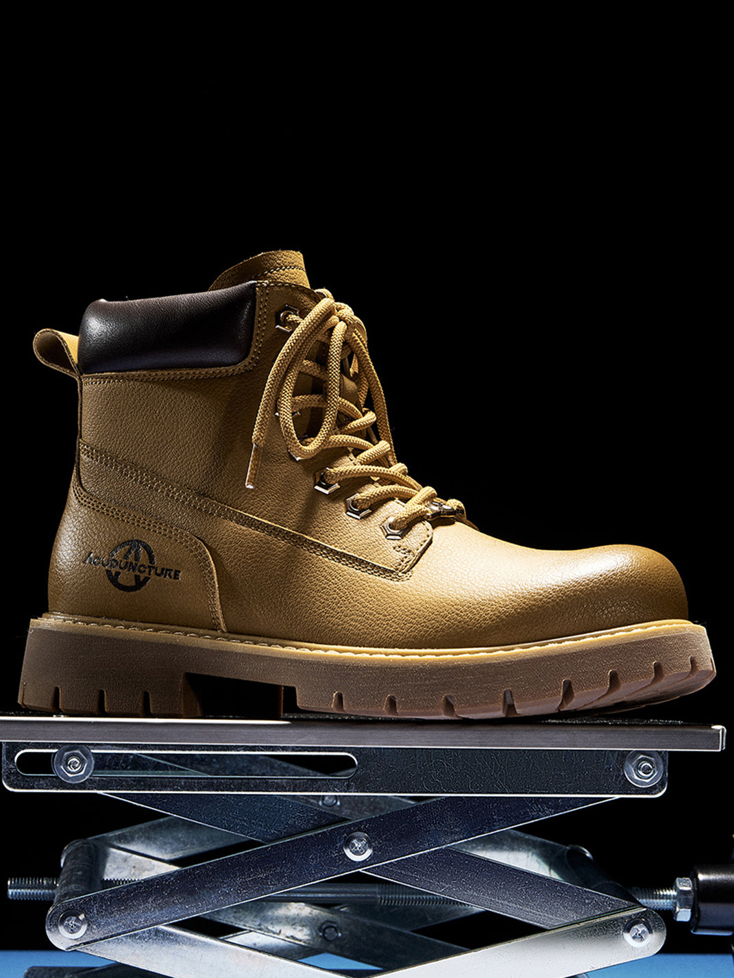 Zip-Front Lug-Sole Ankle Boots - Skipkicks