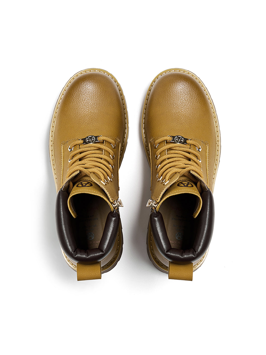 Zip-Front Lug-Sole Ankle Boots - Skipkicks