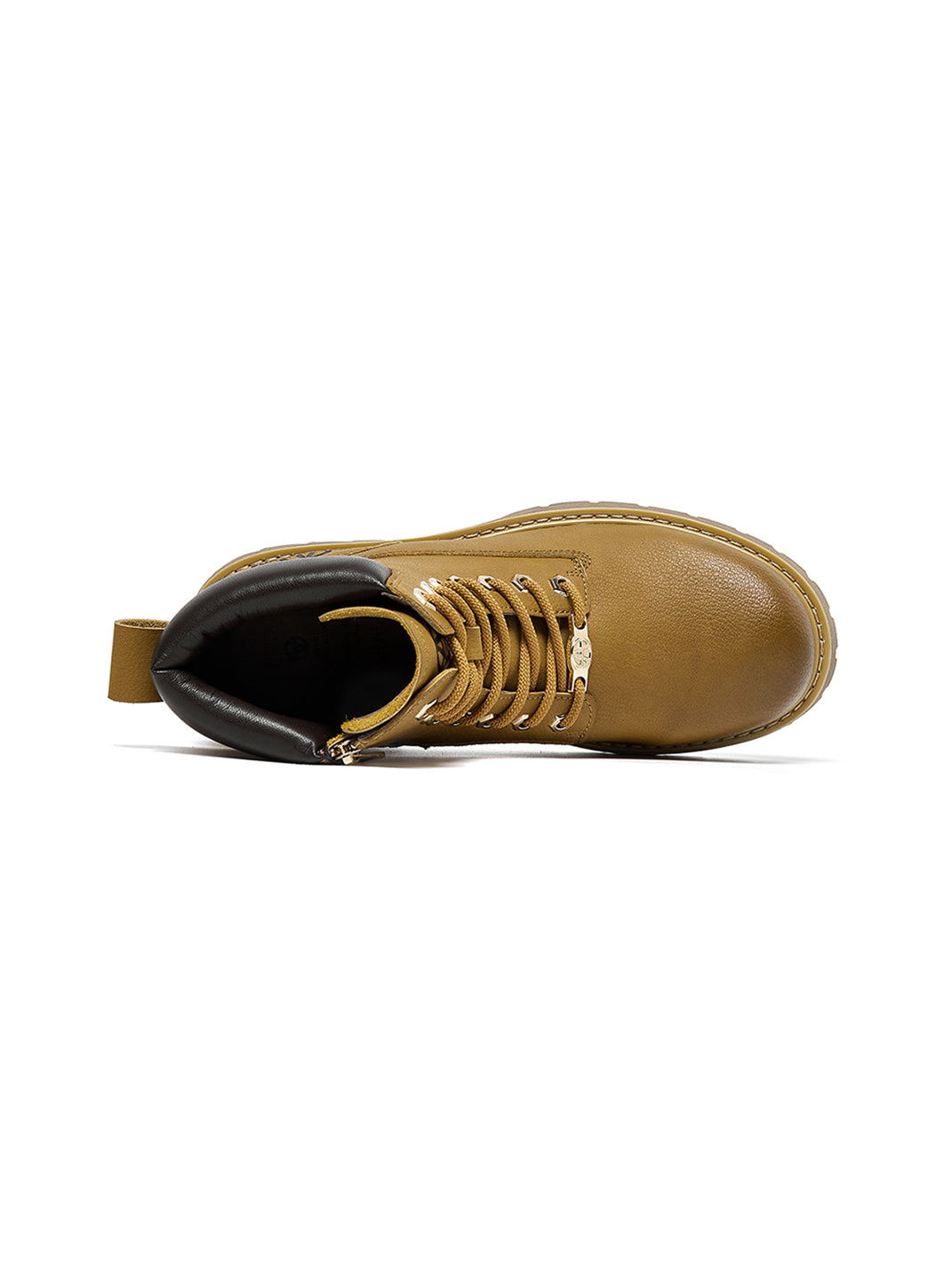 Zip-Front Lug-Sole Ankle Boots - Skipkicks